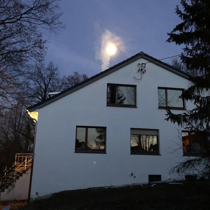 Außenansicht des Hauses der Ferienwohnung In der Luft